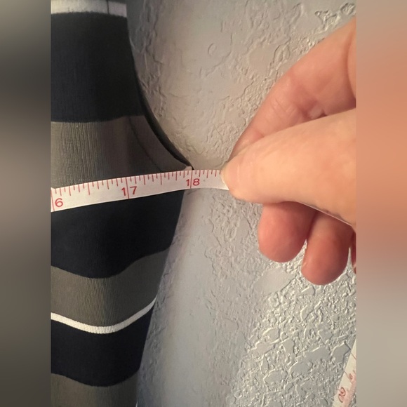 Bananna Republic Striped Navy and Grey Dress - Picture 6 of 7